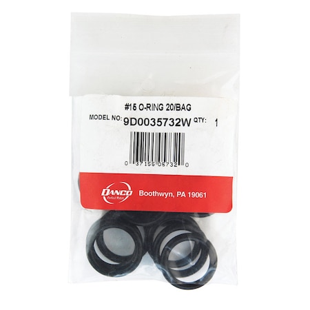 Danco Danco 1 in. D X 3/4 in. D Rubber O-Ring 20 pk 35732W